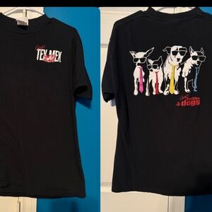 Chuy's Tex Mex Dogs 2008 Graphic Tee Reservoir Dogs Restaurant T-Shirt